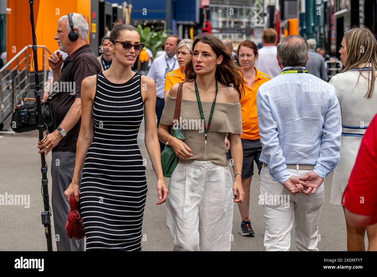 Montmelo, Espagne, 23 juin 2024, Kika Cerqueira Gomes, la petite amie de Pierre Gasly présente jour de course, 10e manche du championnat de formule 1 2024. Crédit : Michael Potts/Alamy Live News Banque D'Images