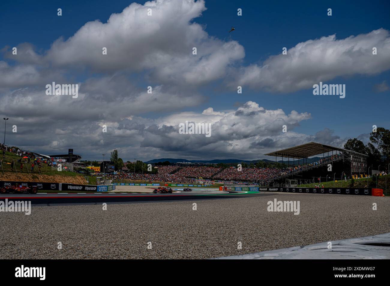 Montmelo, Espagne, 23 juin, Charles Leclerc, de Monaco, concourt pour Ferrari. Jour de la course, manche 10 du championnat de formule 1 2024. Crédit : Michael Potts/Alamy Live News Banque D'Images