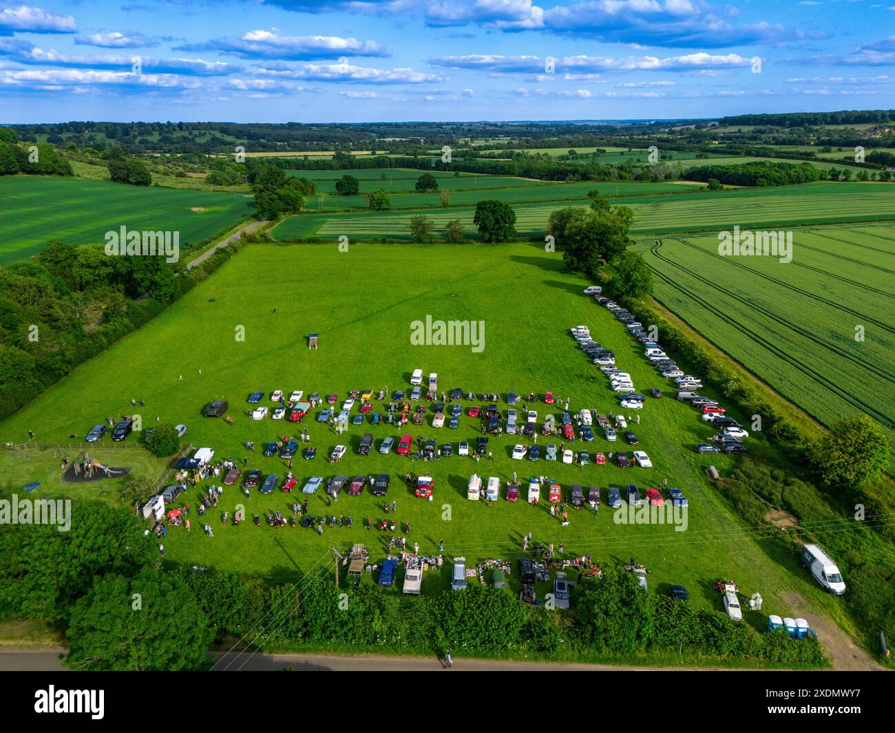 Avon Dassett Classic car and Bike Meet Banque D'Images