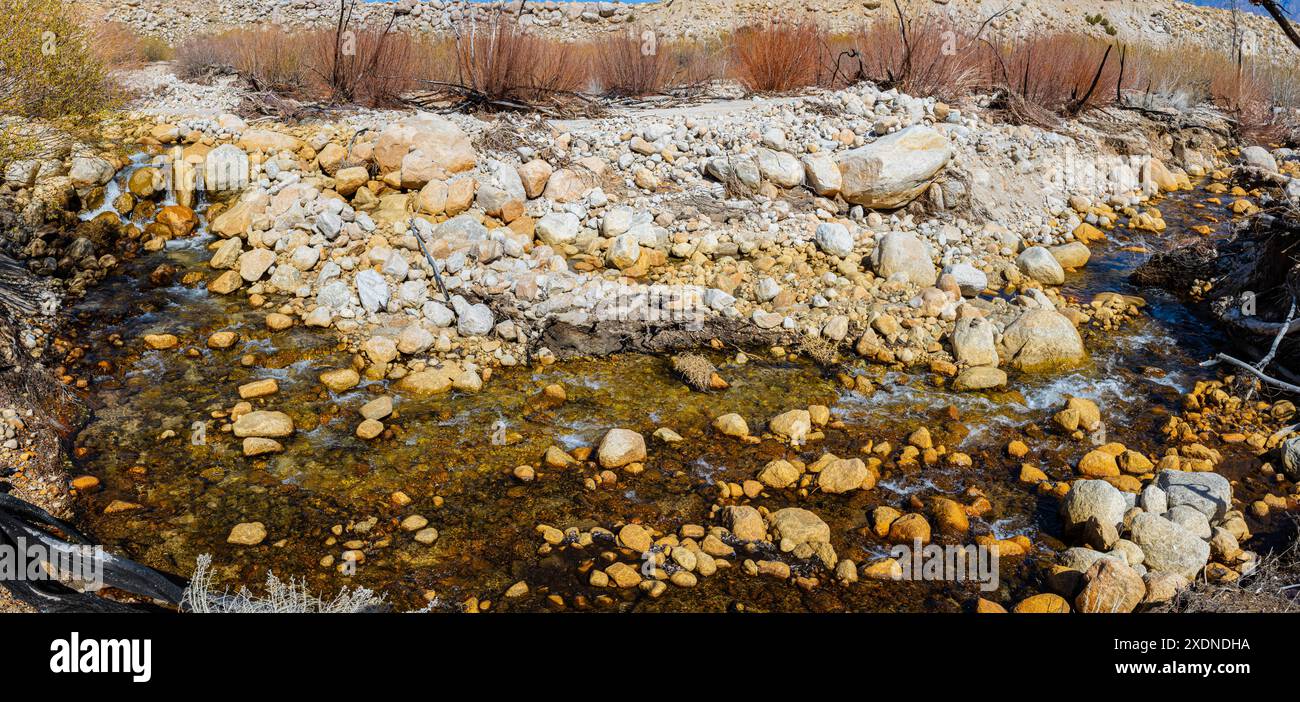 Lone Pine Creek à Owens Valley, Alabama Hills National Scenic Area, Californie, États-Unis Banque D'Images