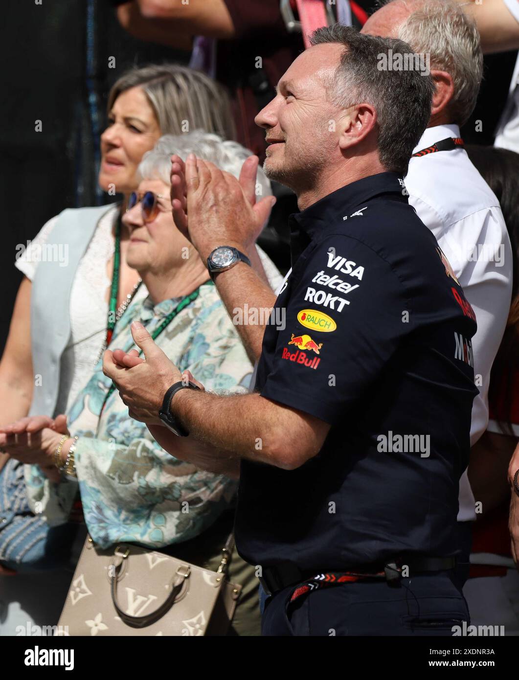 Sabadell, Barcelone, Espagne. 23 juin 2024. Montmelo Espagne 23 juin 2024 Adrian Newey concepteur de F1 ( GBR Redbull ) lors de la course au Grand Prix de formule 1 Aramaco Espagne 2024 à Montmelo Espagne le 23 juin 2024 (image crédit : © Xavi Urgeles/ZUMA Press Wire) USAGE ÉDITORIAL SEULEMENT! Non destiné à UN USAGE commercial ! Banque D'Images