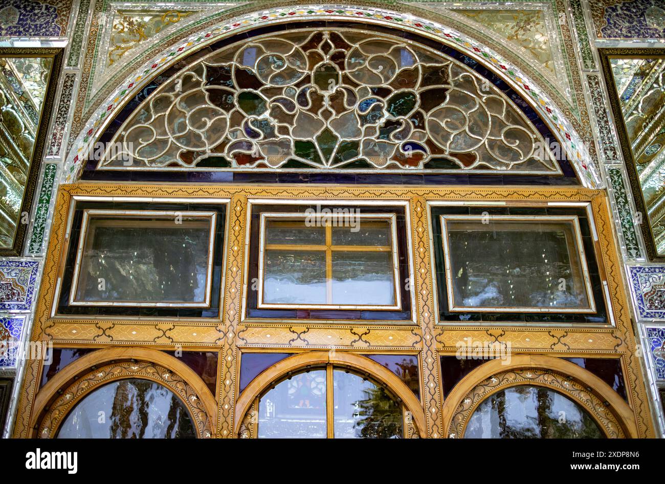 Naranjestan Mansion décoration intérieure, 19ème siècle. Banque D'Images