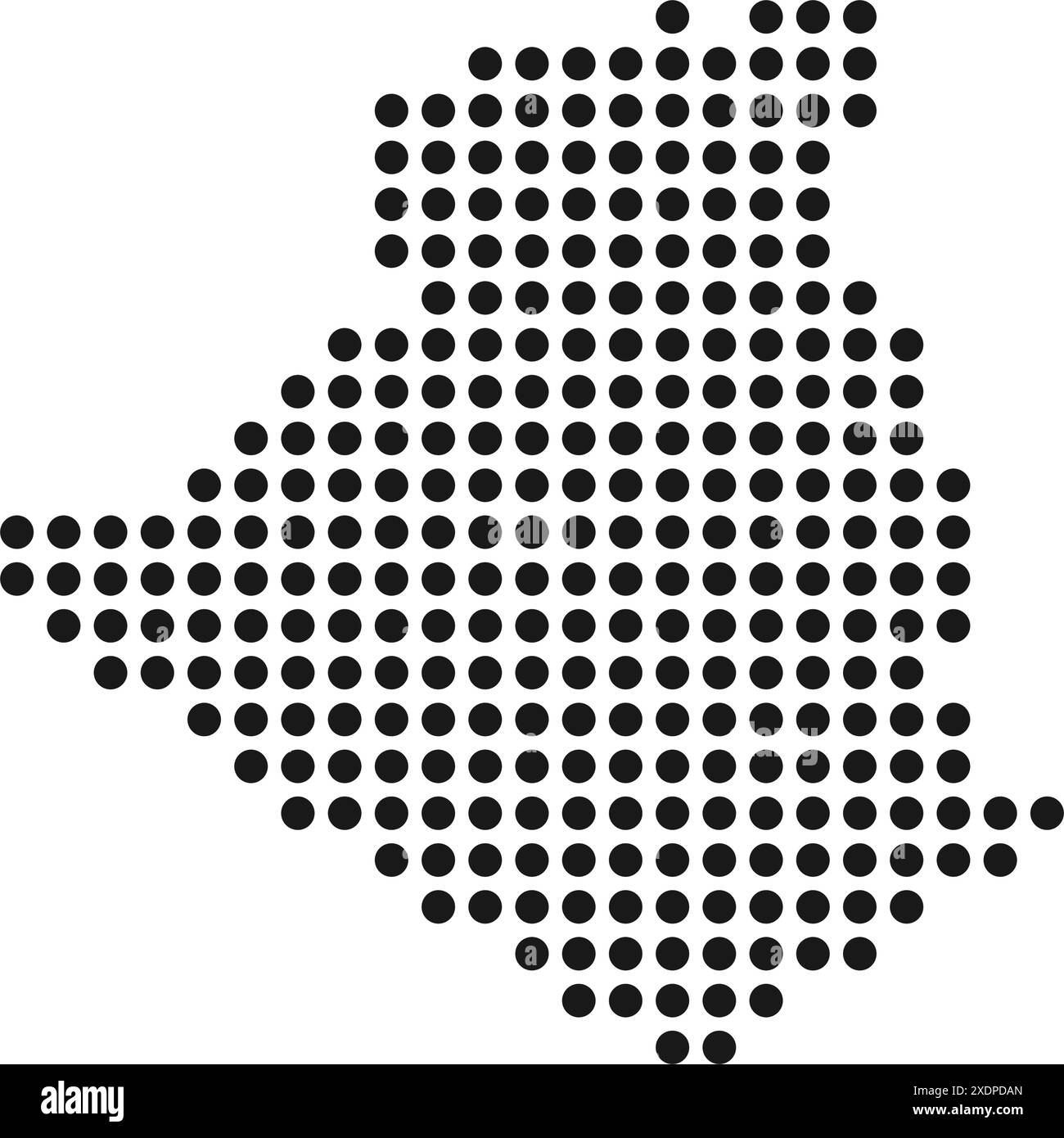 Carte très détaillée de l'Algérie avec des frontières isolées en arrière-plan Illustration de Vecteur