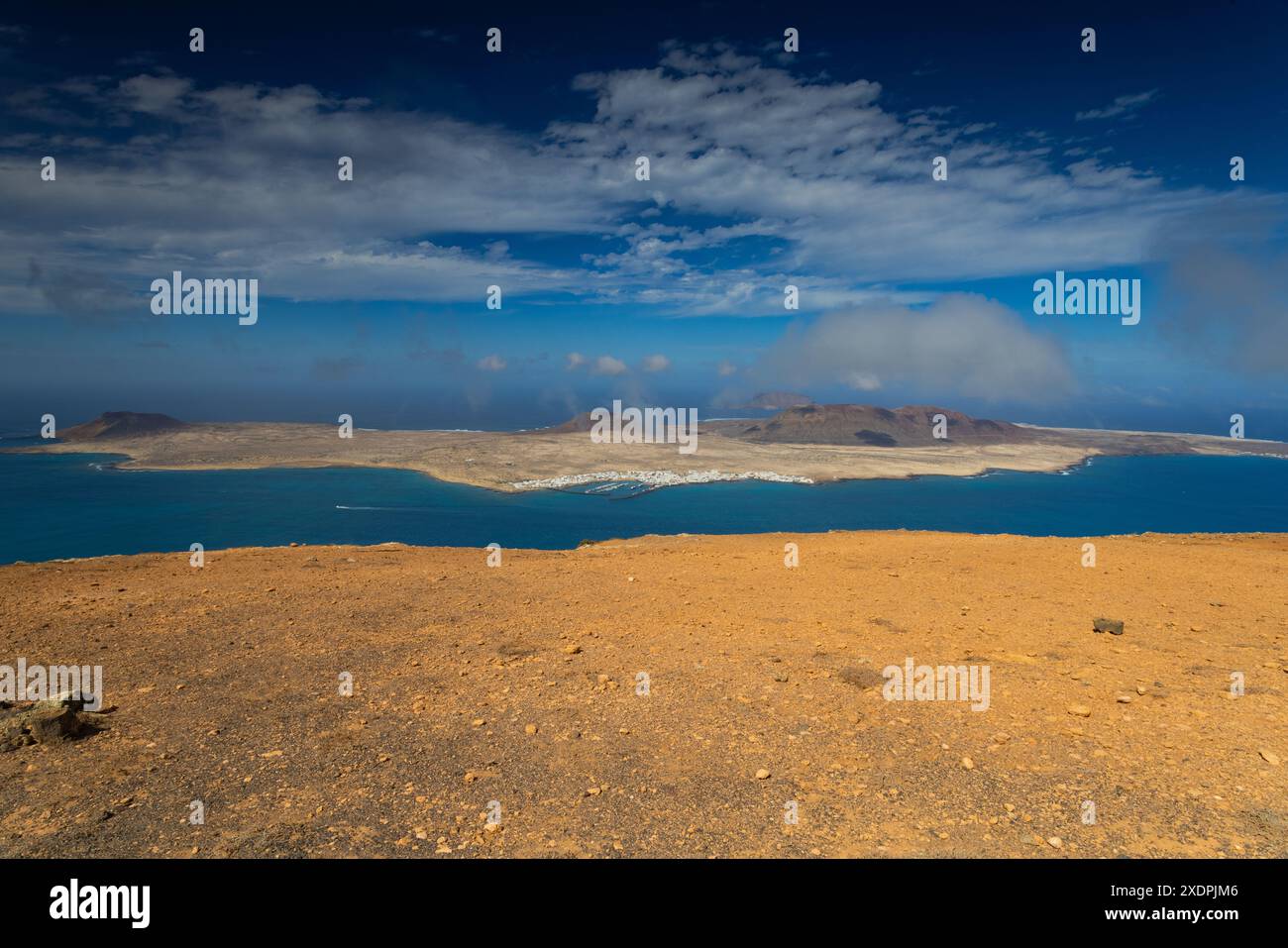 Les vues les plus impressionnantes de l'île de la Graciosa, Lanzarot Banque D'Images