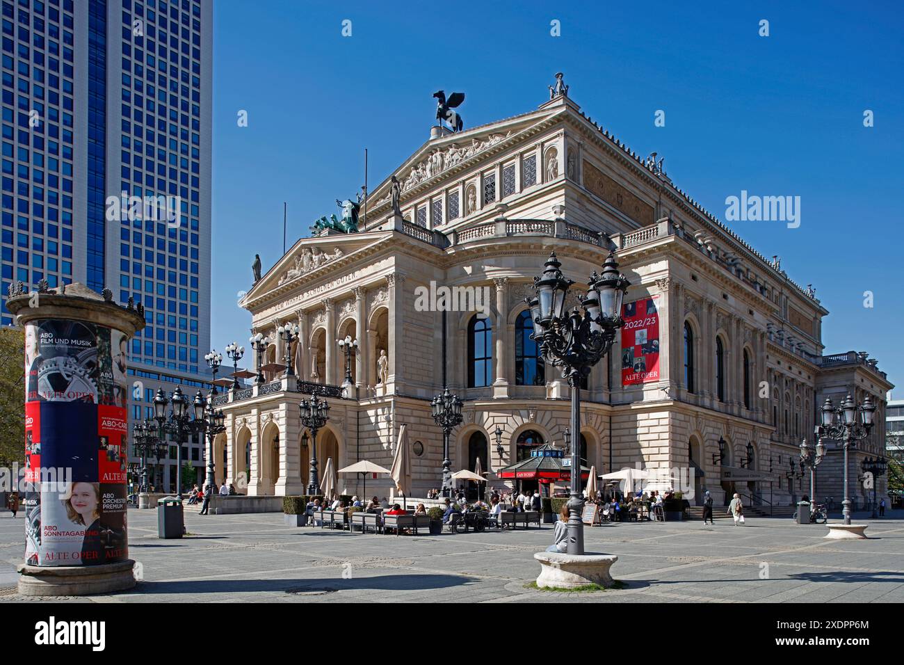 Géographie / voyage, Allemagne, Hesse, Vieux Opéra, place de l'Opéra, Francfort-sur-le-main, AUTORISATION-DROITS-SUPPLÉMENTAIRE-INFO-NON-DISPONIBLE Banque D'Images