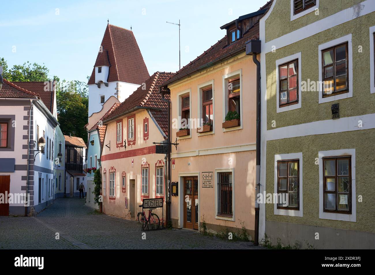 Géographie / voyage, Slovaquie, Ceske Budejovice, vue de la tour Rabenstein, AUTORISATION-DROITS-SUPPLÉMENTAIRE-INFO-NON-DISPONIBLE Banque D'Images