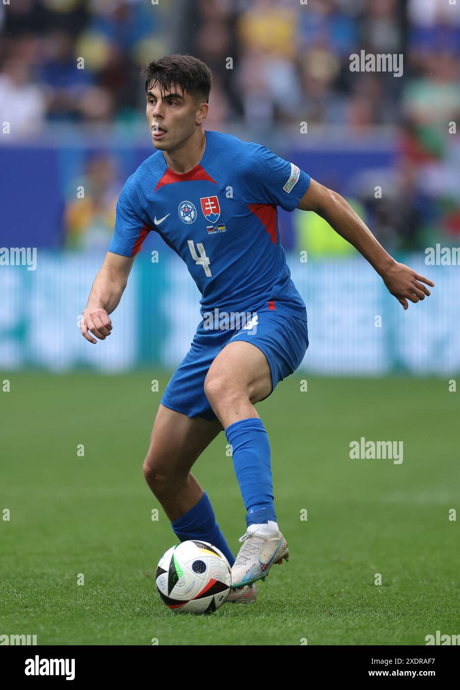 Dusseldorf, Allemagne. 21 juin 2024. Adam Obert de Slovaquie lors du match des Championnats d'Europe de l'UEFA à Dusseldorf Arena, Dusseldorf. Le crédit photo devrait se lire : Jonathan Moscrop/Sportimage crédit : Sportimage Ltd/Alamy Live News Banque D'Images