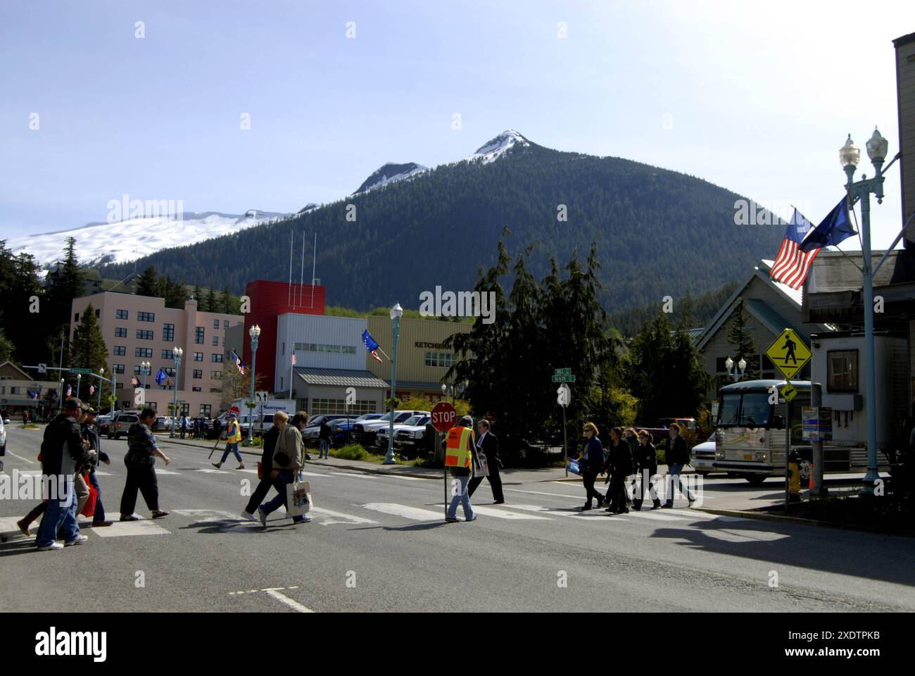 KETCHIKAN / ALASKA/USA  Tourisme d'affaires shopping et vie quotidienne Alaska le 24 mai 2012 PHOTO DE DEAN PICTURES Banque D'Images