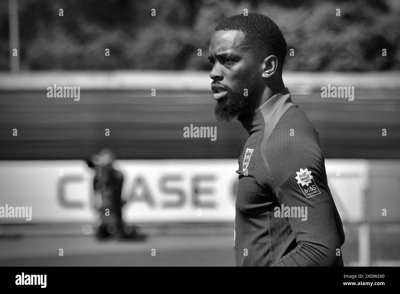 Ivan Toney a photographié l'entraînement avec l'équipe de football d'Angleterre avant l'UEFA Euro 2024. Crédit : James Hind/Alamy. Banque D'Images