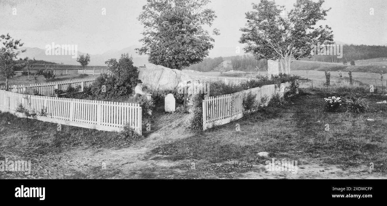 Tombe de John Brown à North Elba, New York, 1897 Banque D'Images