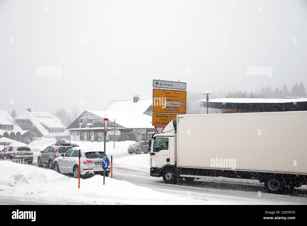 Début de l'hiver dans la haute Forêt-Noire Banque D'Images