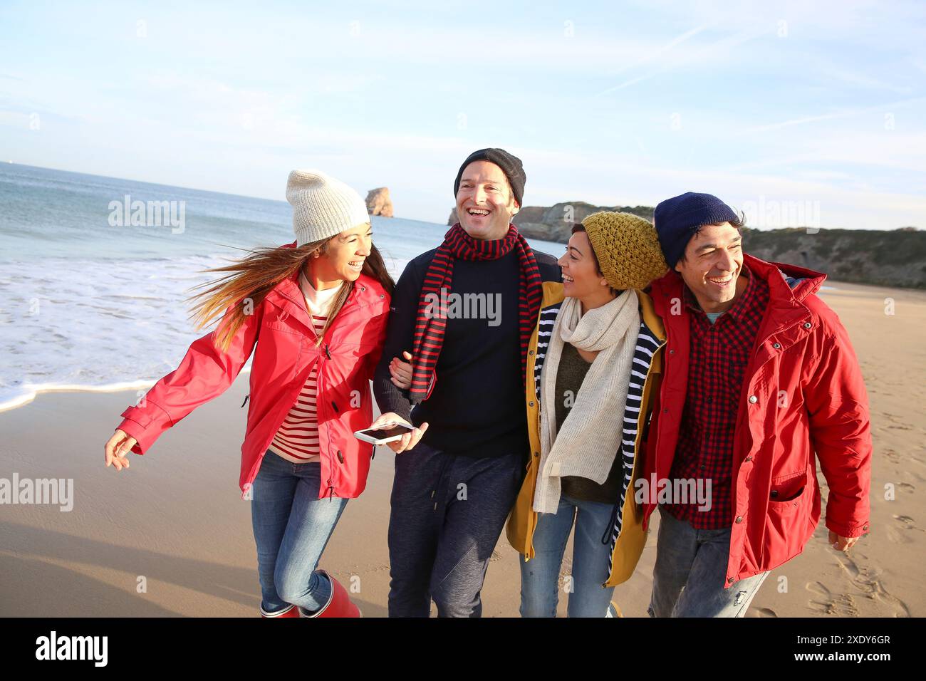 Les modes de vie, la plage de Hendaye Banque D'Images