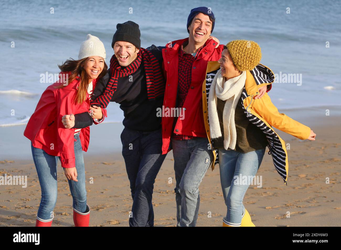 Les modes de vie, la plage de Hendaye Banque D'Images