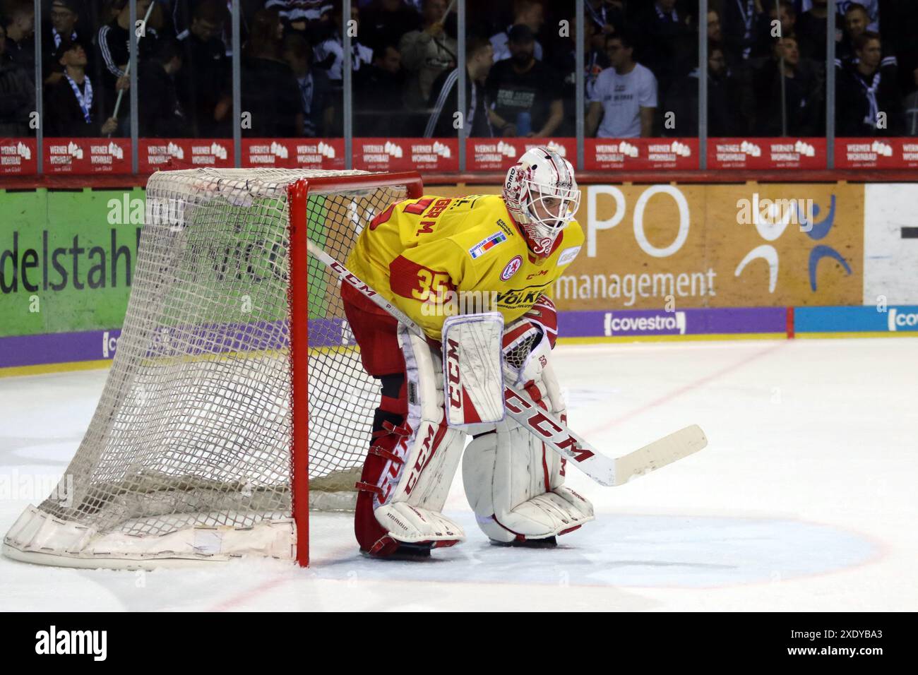 3e Sptg. DEL 18-19 : SERC Wildwings v. Duesseldorf DEG Banque D'Images