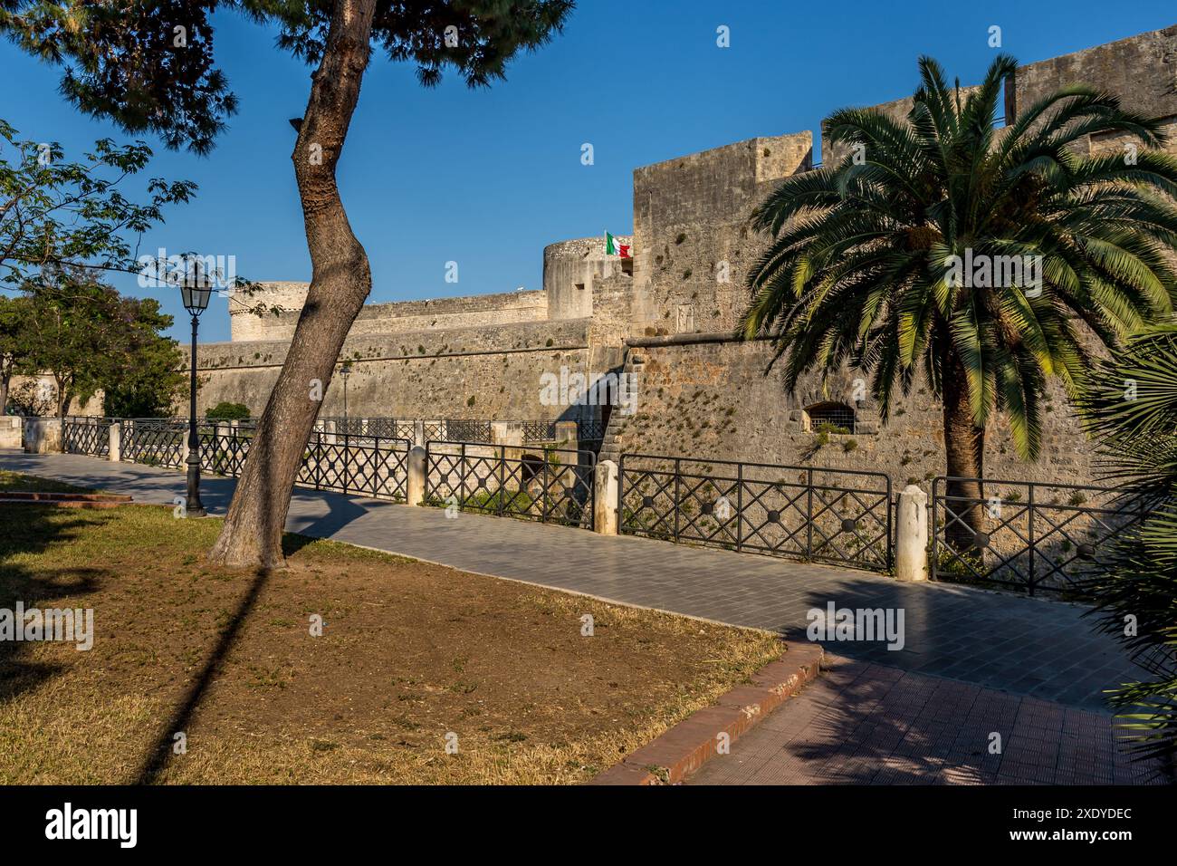 Château souabe à Manfredonia, Italie Banque D'Images