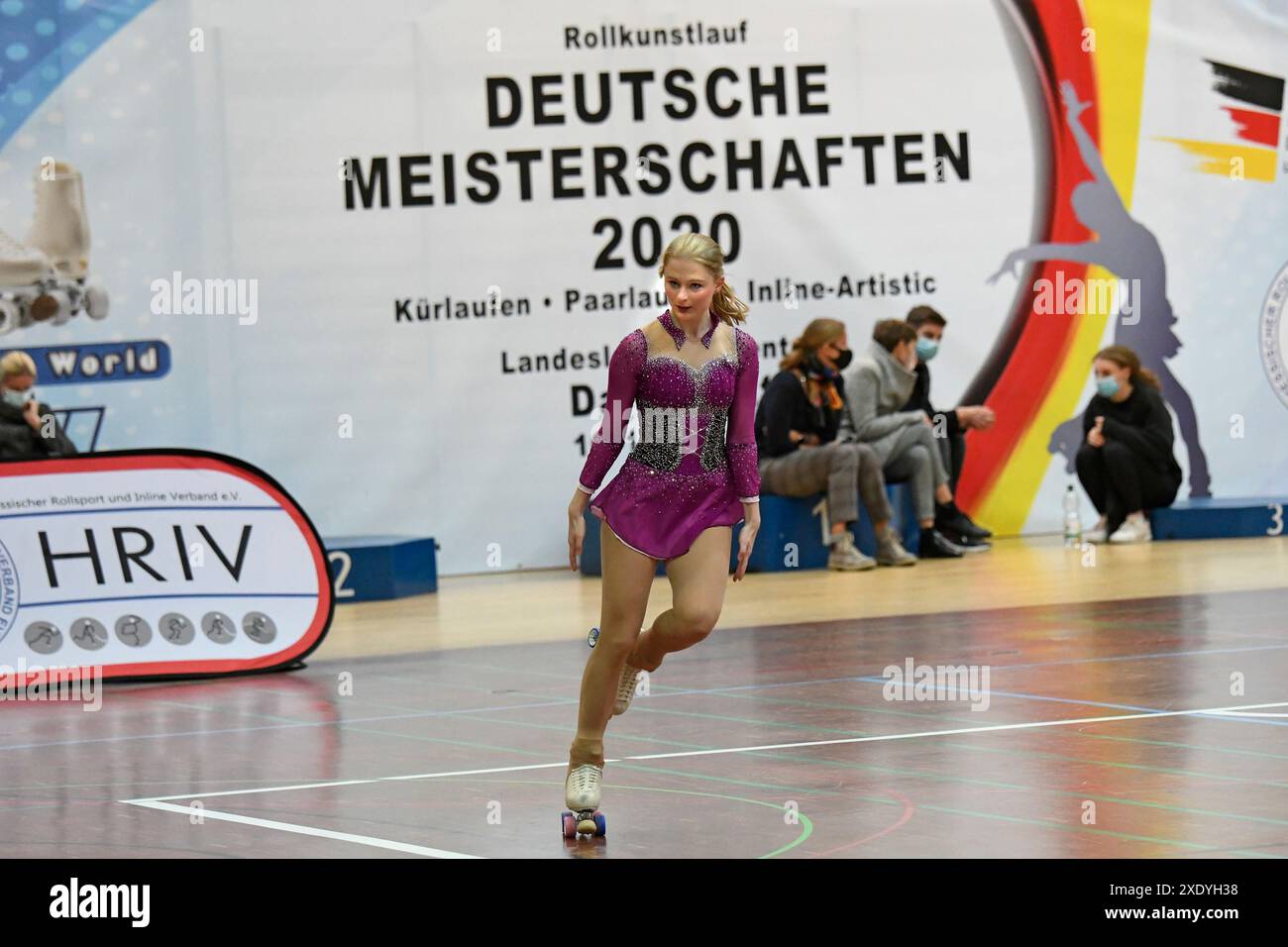 Championnat allemand de patinage artistique à roulettes Banque D'Images