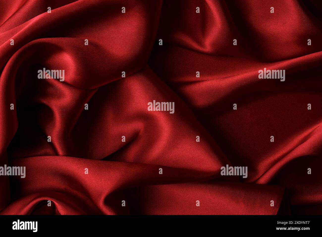 Tissu de soie rouge Banque D'Images
