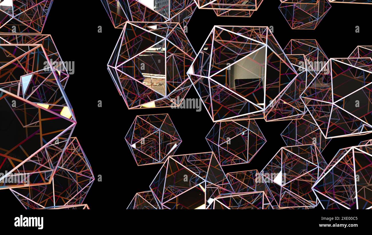 Polygones géométriques Banque D'Images