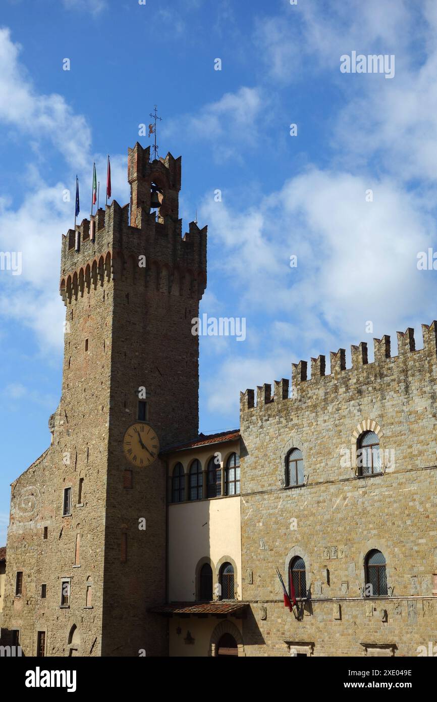 Palazzo dei priori à Arezzo, Italie Banque D'Images
