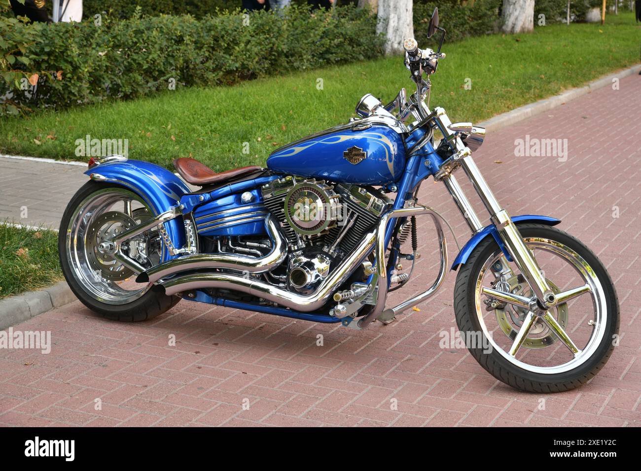 Moscou, Russie - 18 mai. 2023. Motocyclette Harley-Davidson outdoor Banque D'Images