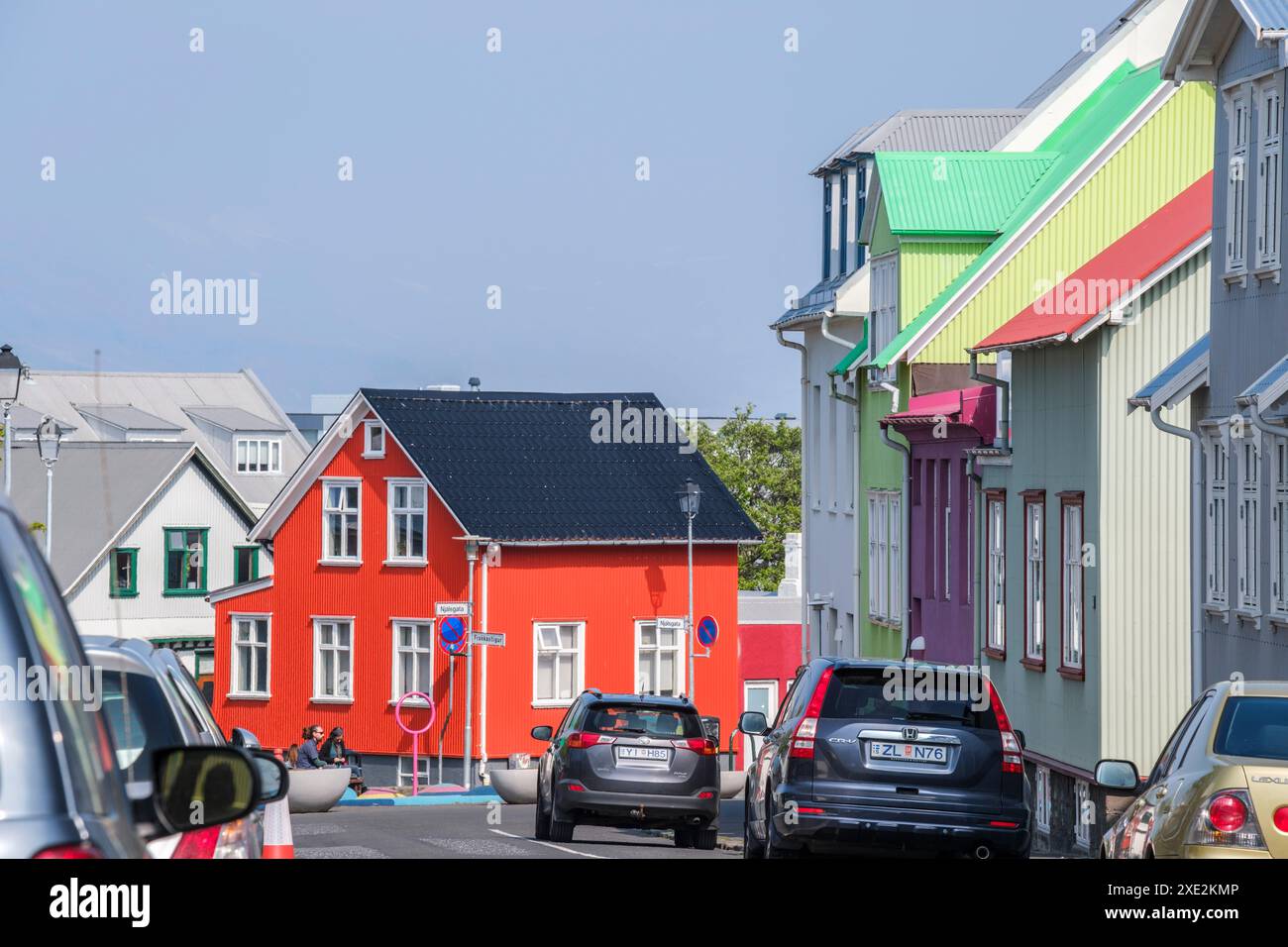 Reykjavik capitale de l'Islande - centre de la ville| Reykjavik capitale de l'Islande - Centre-ville Banque D'Images