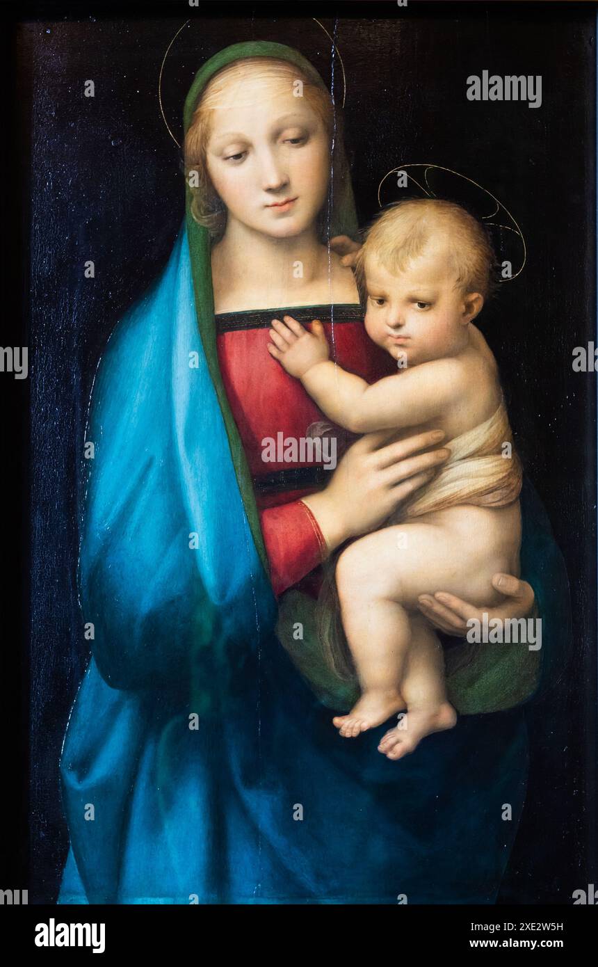 Musée du Palais Pitti, Raffaello Sanzio - Raphaël, peinture de Madonna del Granduca, 1504 Banque D'Images