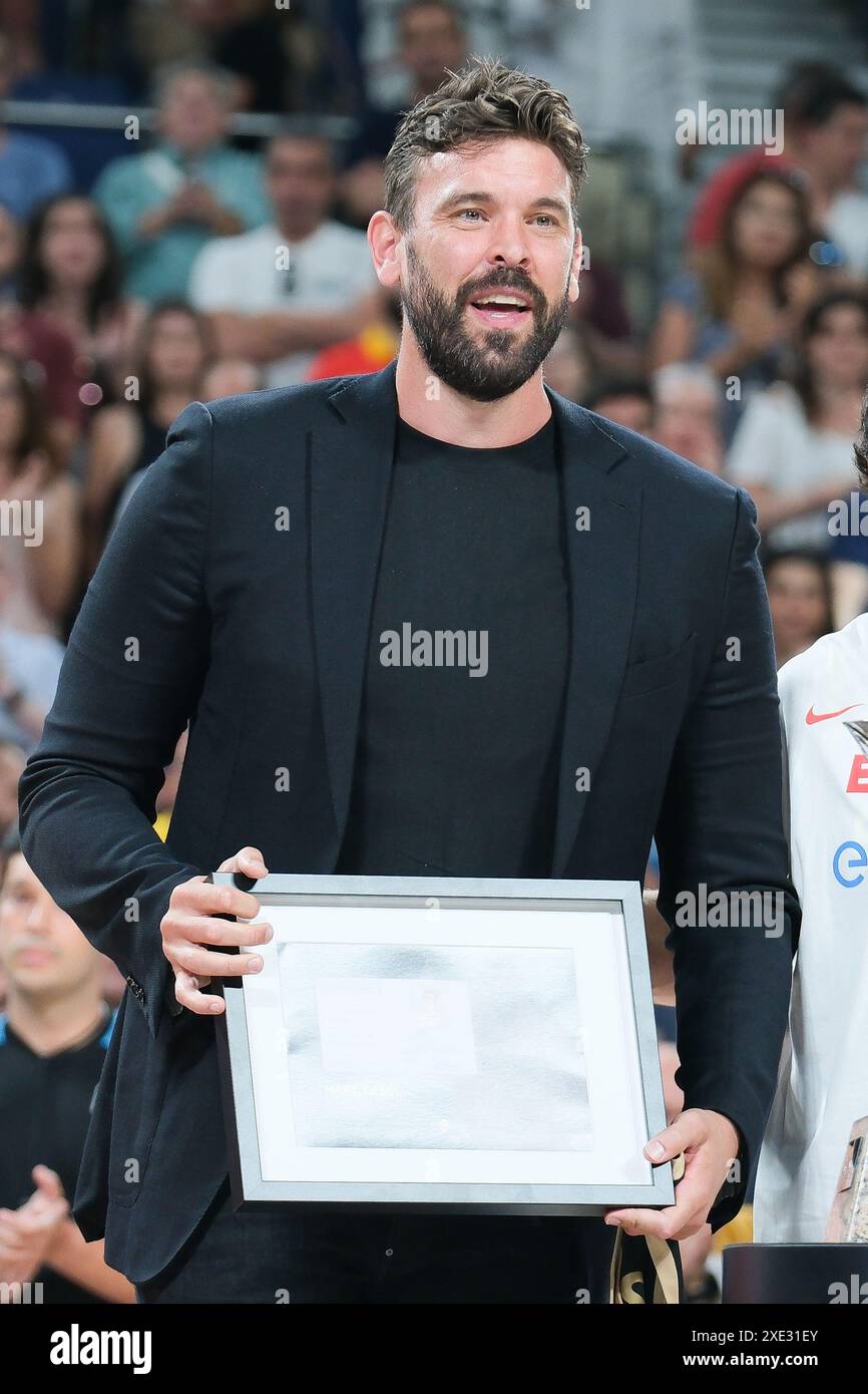 Pau Gasol d'Espagne lors du match international de basket joué entre l'Espagne et l'Italie au pavillon du Wizink Center le 25 juin 2024 à Madrid SP Banque D'Images