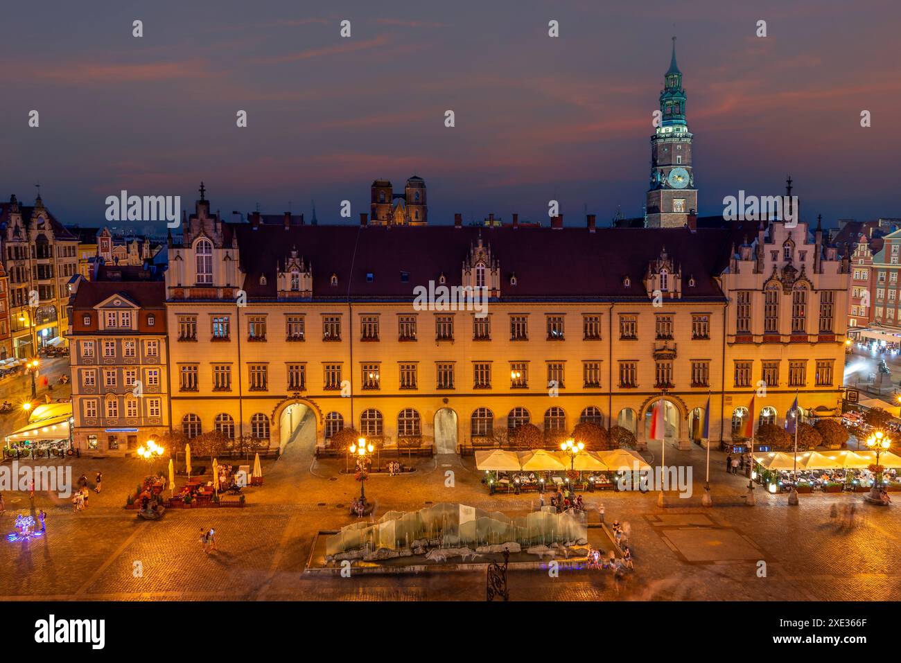 Place du marché à Wroclaw Banque D'Images