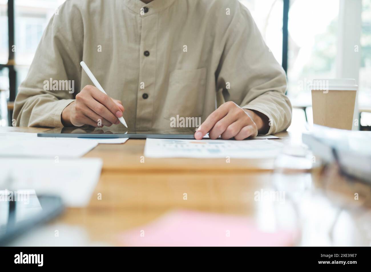 Éducation apprentissage en ligne ou concept d'auto-apprentissage. Banque D'Images