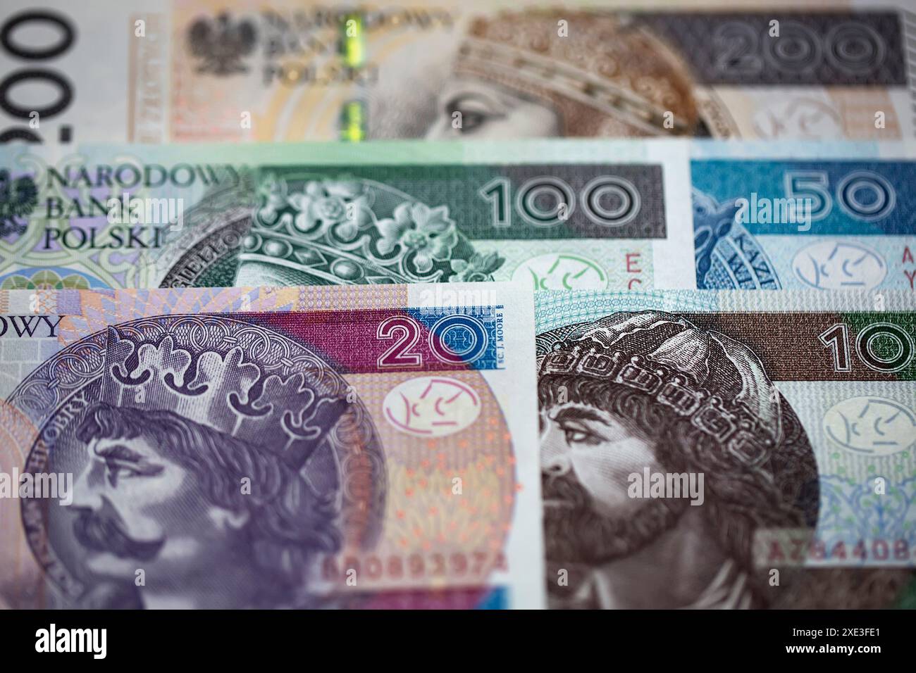 L'argent polonais une expérience d'affaires Banque D'Images