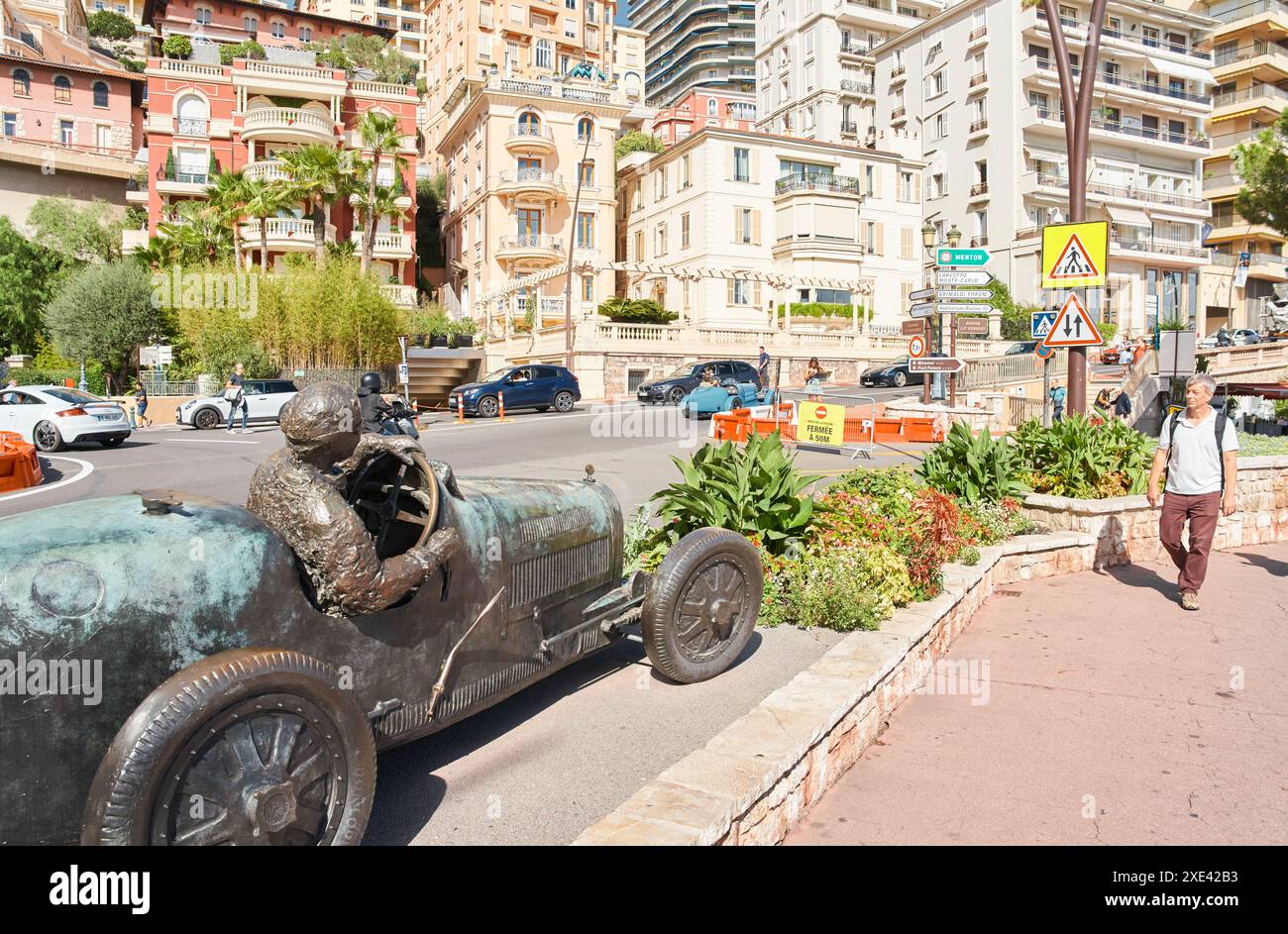 Monaco, Monte-Carlo, 29 septembre 2022 - célèbre monument dans les rues de principauté à la journée ensoleillée, vie riche, lux coûteux Banque D'Images