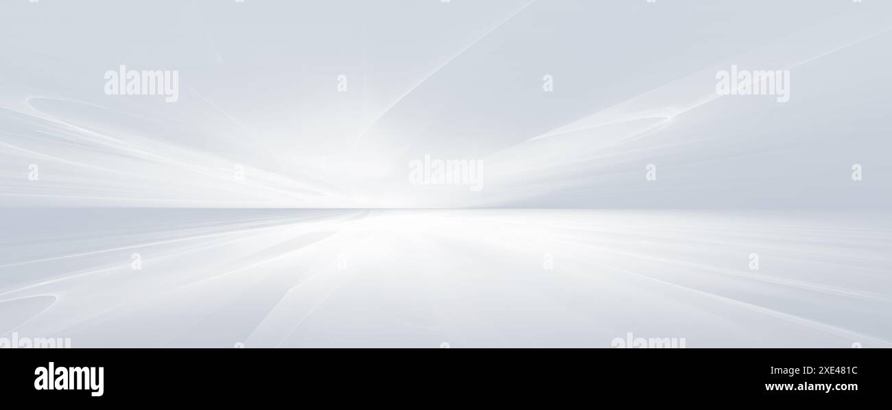 Fond futuriste blanc abstrait Banque D'Images