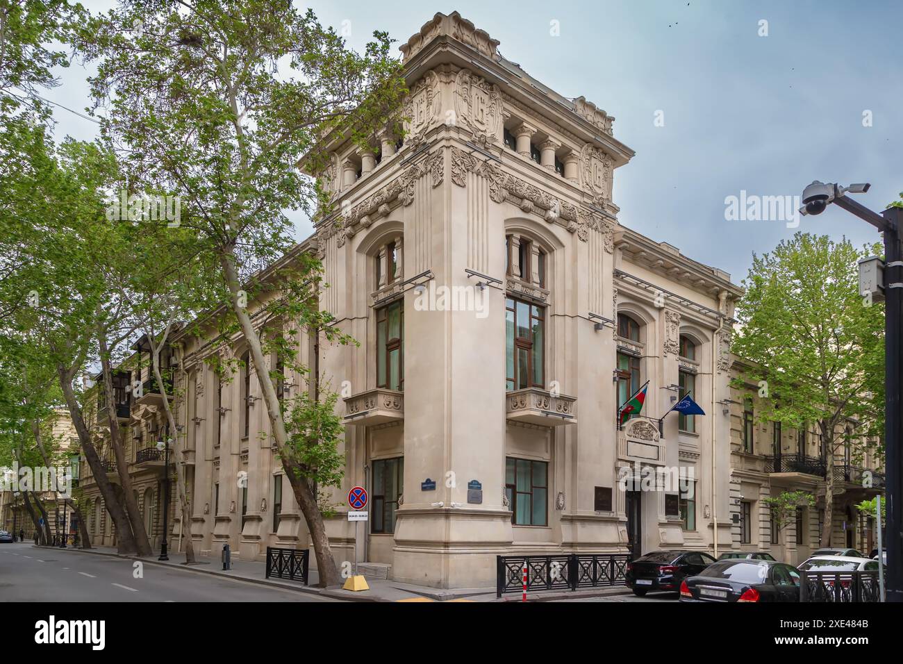 Rue de Bakou, Azerbaïdjan Banque D'Images