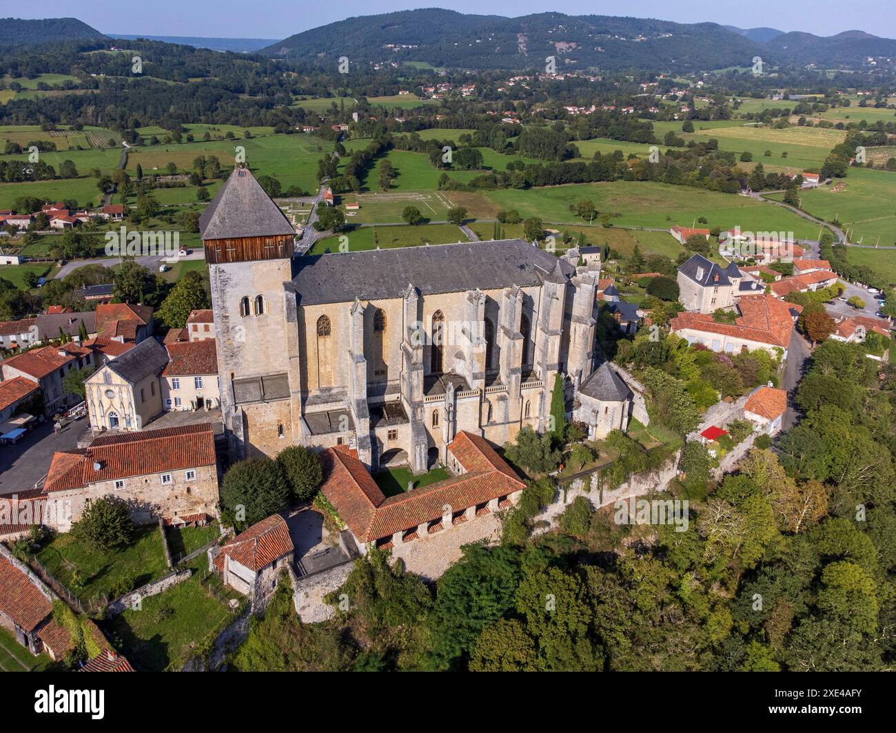 Cathédrale notre-Dame de Saint-Bertrand de Comminges Banque D'Images