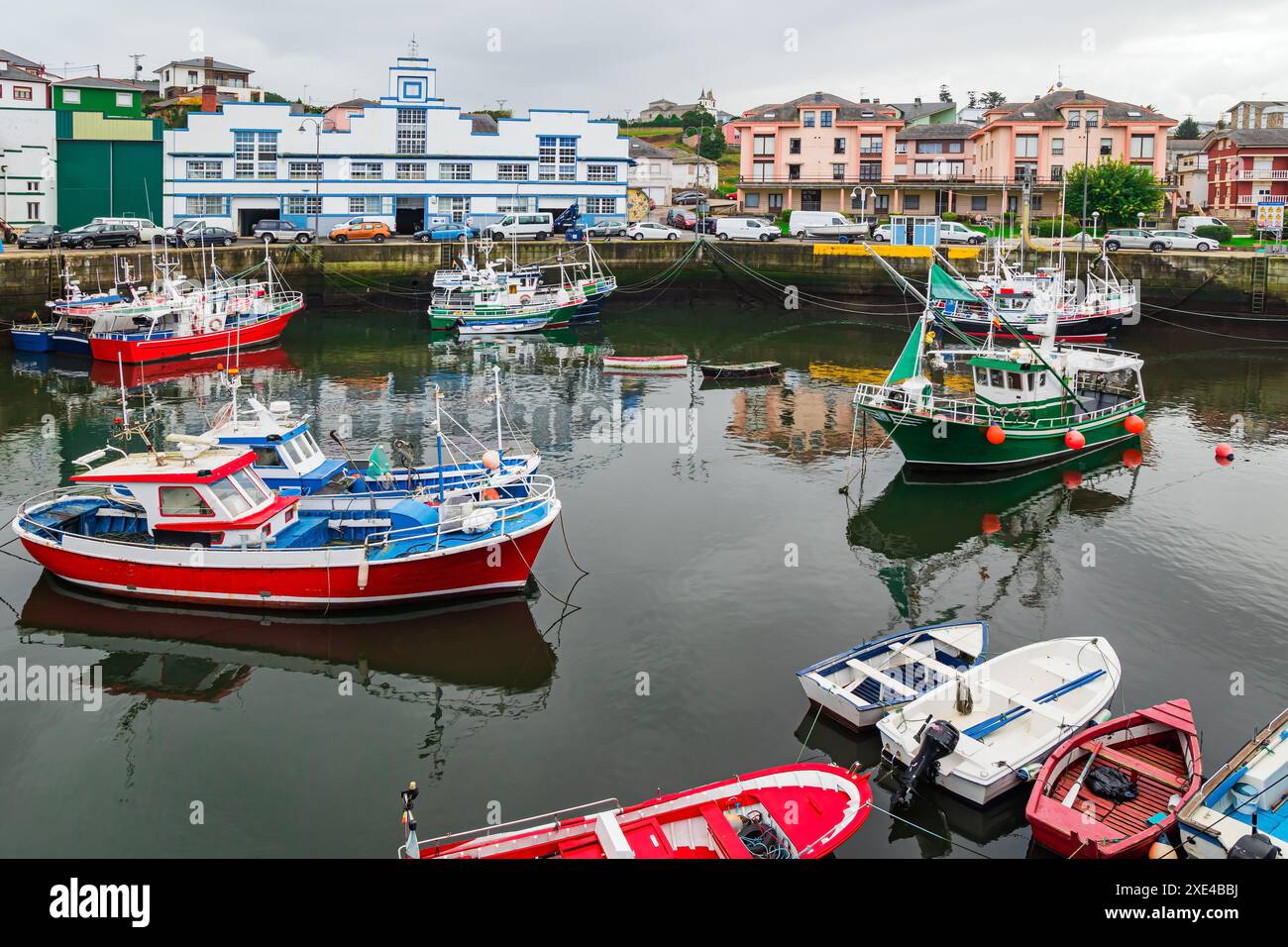 Luarca est la plus belle ville Banque D'Images