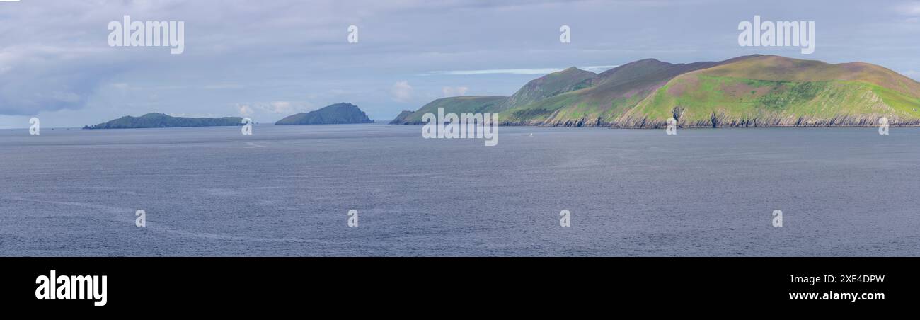 Coumeenoole Beach et Blasket Islands Banque D'Images
