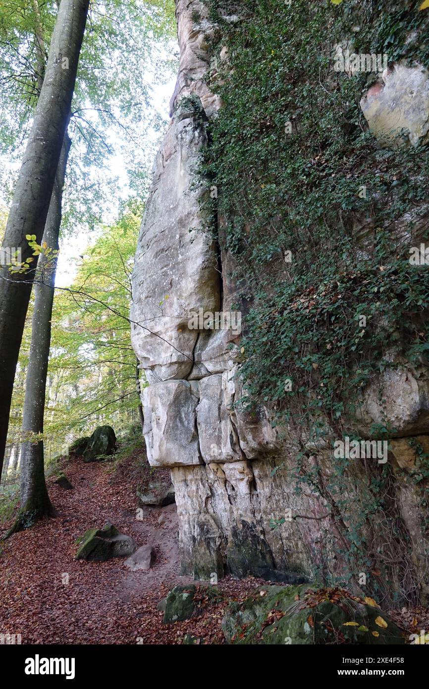 Rochers dans le Muellerthal Banque D'Images