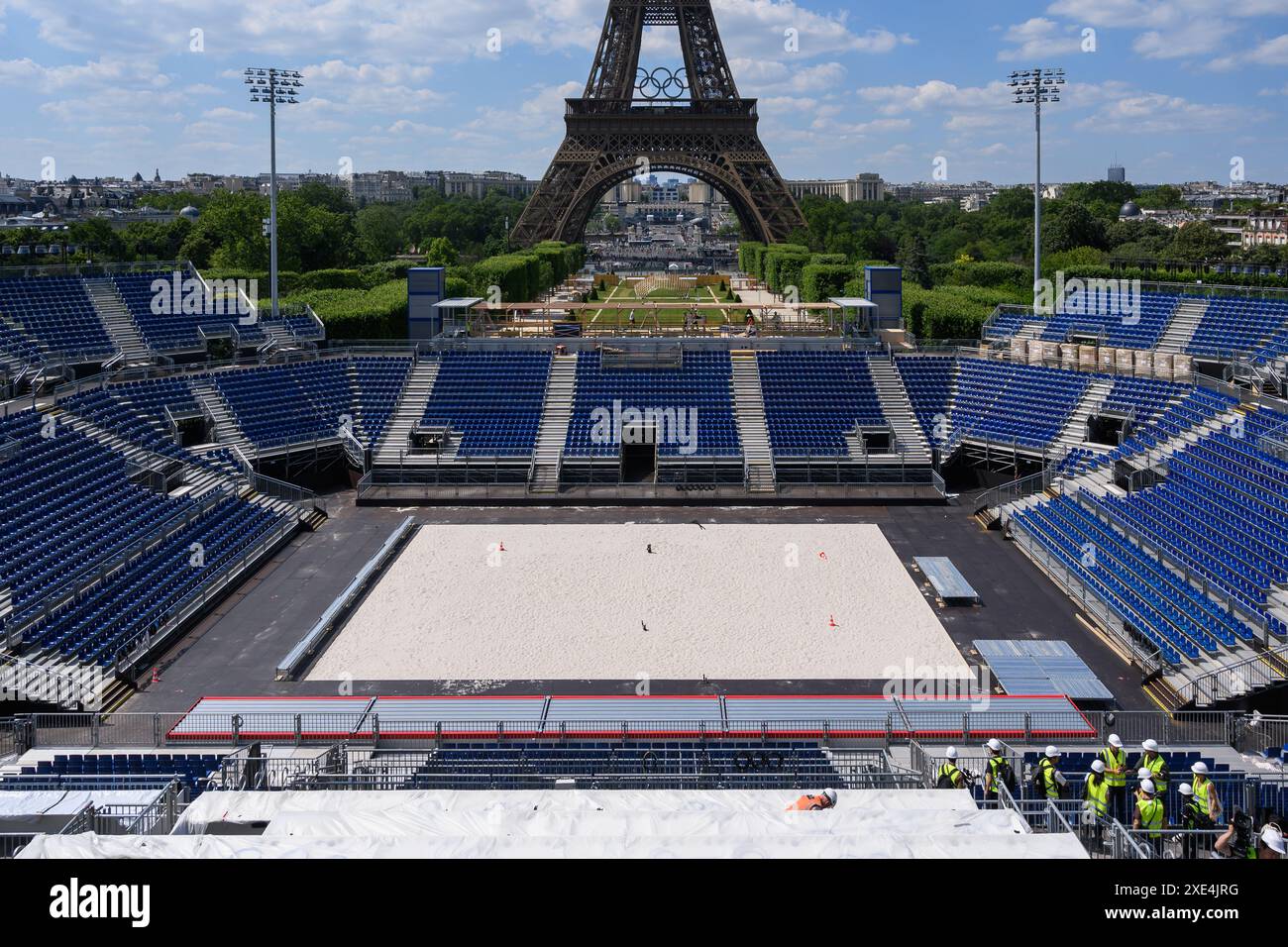 Paris, France. 25 juin 2024. La photo prise le 25 juin 2024 montre le