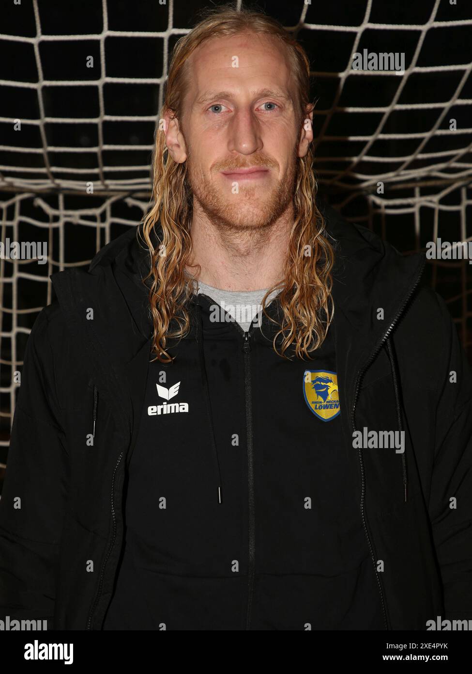 Gardien de but Mikael Appelgren (RNL) Handball Bundesliga saison 2023-2024 SC Magdeburg - Rhein Neckar LÃ¶WEN à Magdeburg le 16.12. Banque D'Images