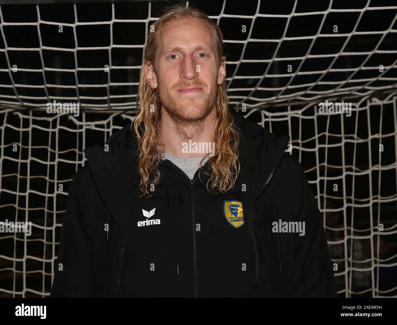 Gardien de but Mikael Appelgren (RNL) Handball Bundesliga saison 2023-2024 SC Magdeburg - Rhein Neckar LÃ¶WEN à Magdeburg le 16.12. Banque D'Images