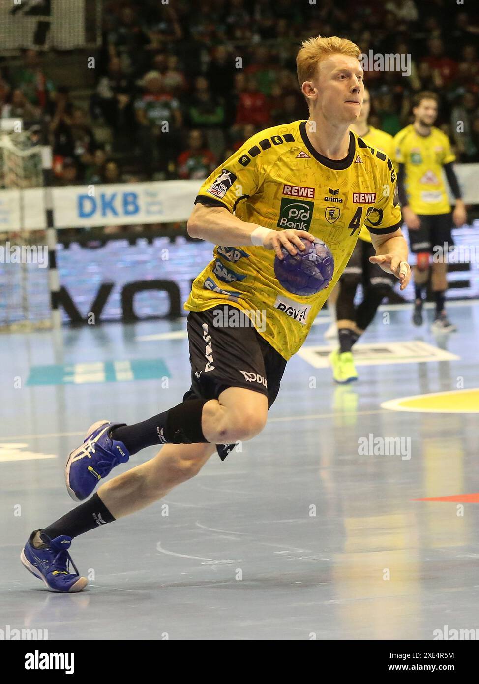 Jon Lindenchrone Andersen (RNL) Handball Bundesliga saison 2023-2024 SC Magdeburg - Rhein Neckar LÃ¶WEN à Magdeburg sur 16.12.20 Banque D'Images