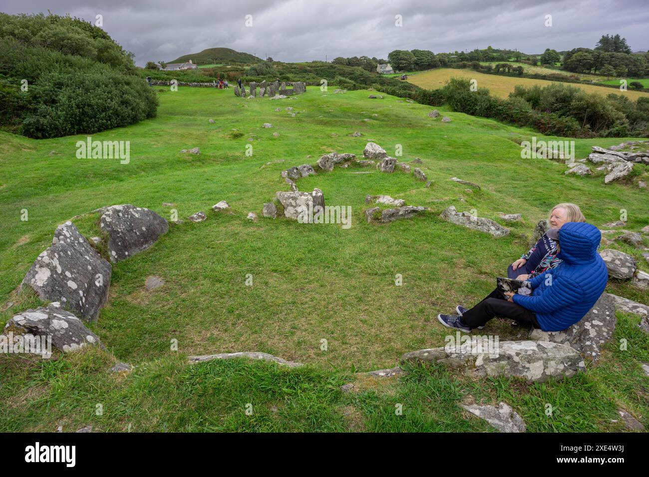Cercle mégalithique de Drombeg Banque D'Images