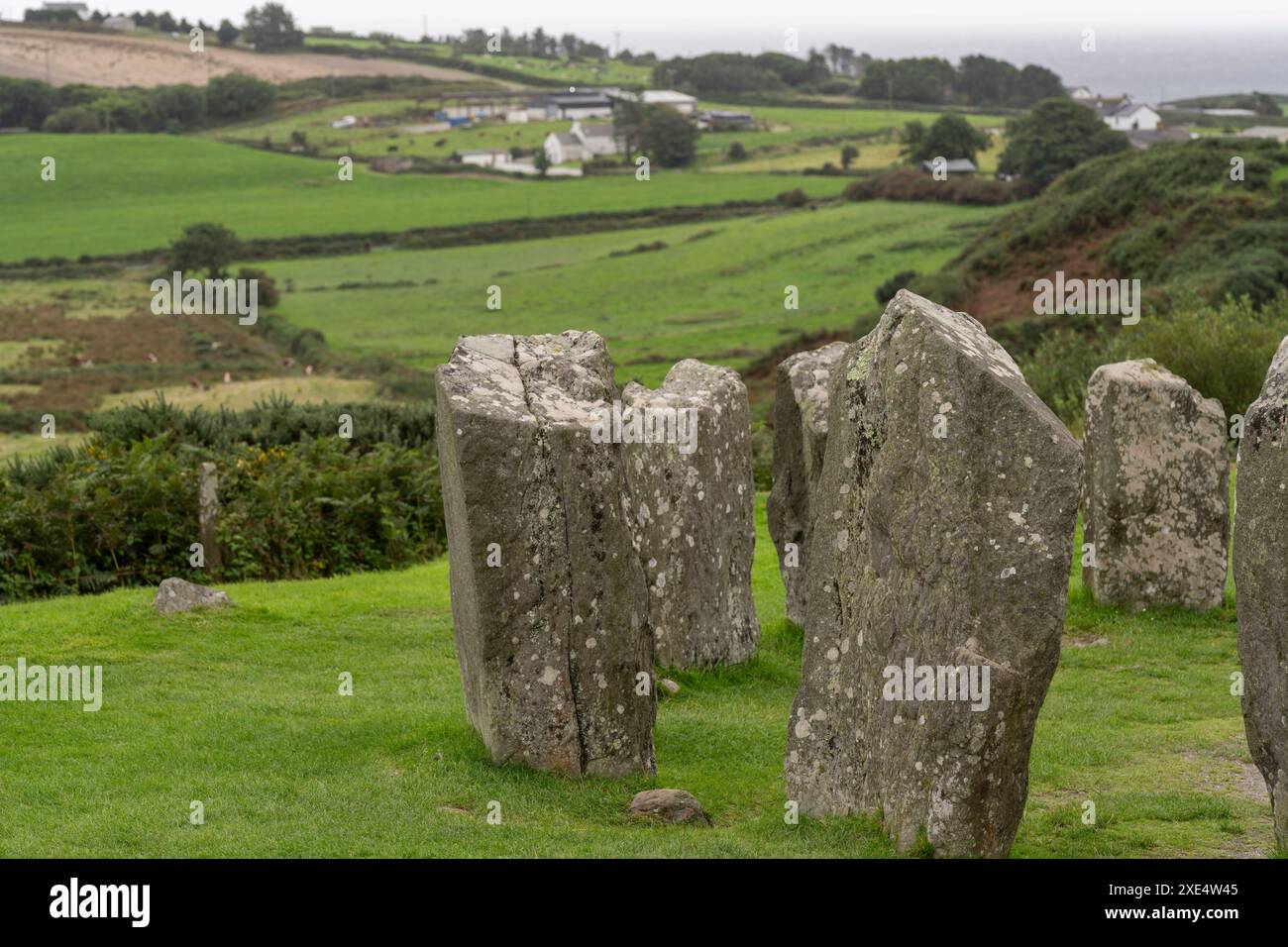 Cercle mégalithique de Drombeg Banque D'Images