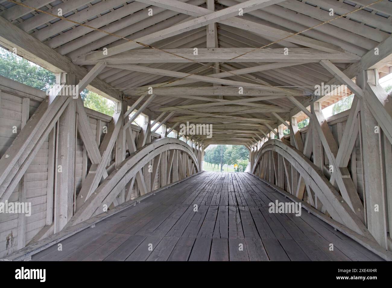 wehrs pont couvert historique dans le comté de lehigh en pennsylvanie Banque D'Images