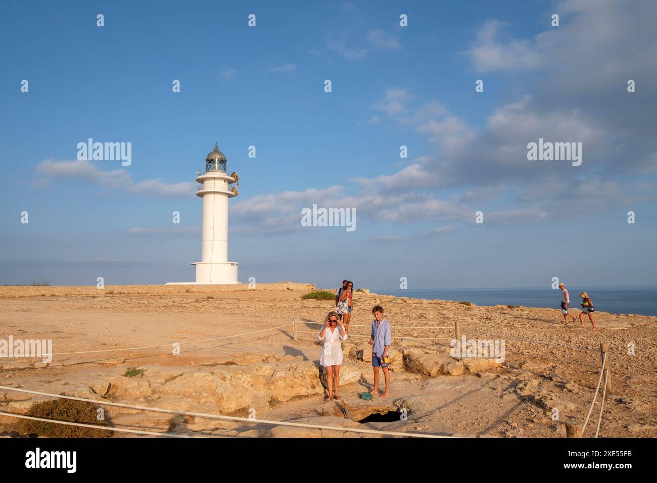 Faro de Cabo de BerberÃ­a Banque D'Images