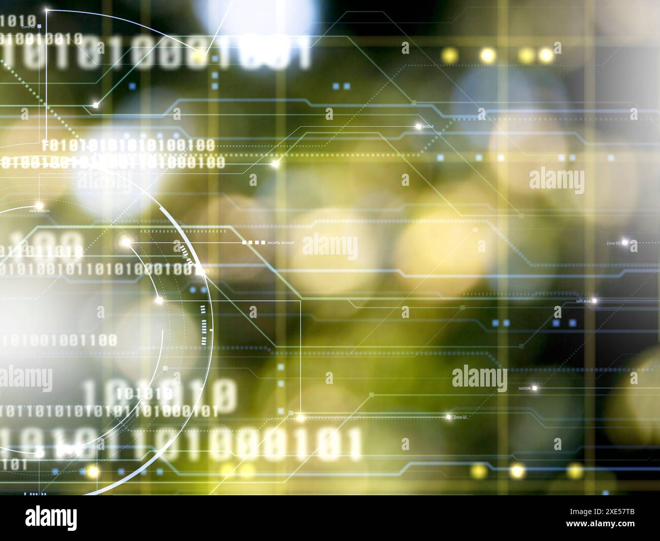 Arrière-plan avec circuits Banque D'Images