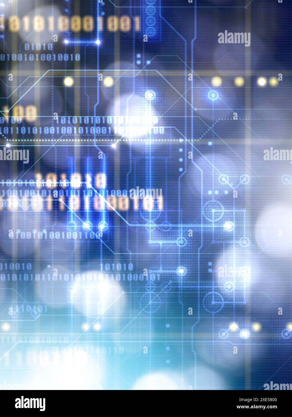 Arrière-plan avec circuits Banque D'Images