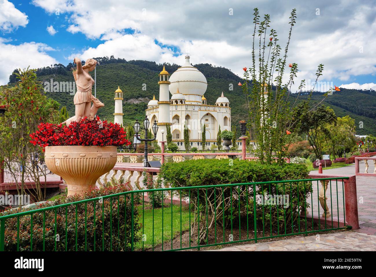 Réplique du Taj Mahal, Bioparque Wakata, municipalité de Tocancipa de la région métropolitaine de Bogota, Colombie. Banque D'Images