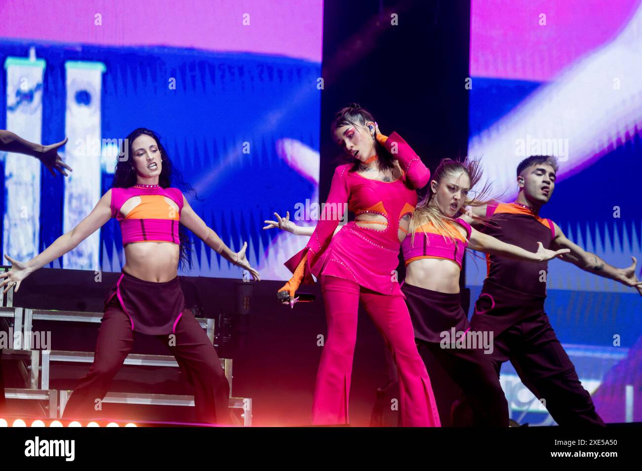 Maria Becerra live BEI einem Konzert im Recinto Ferial. Torrejon de Ardoz, 25.06.2024 *** Maria Becerra en concert au Recinto Ferial Torrejon de Ardoz, 25 06 2024 Foto:xDyDxFotografosx/xFuturexImagex beccera 4603 Banque D'Images