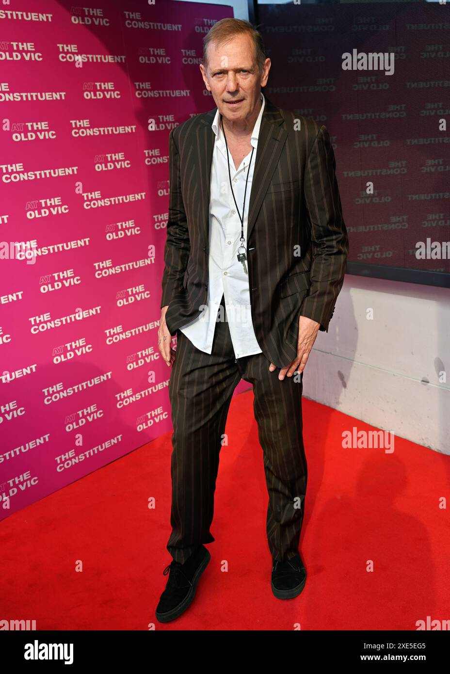 LONDRES, ROYAUME-UNI. 25 juin 2024. Paul Simonon assiste à Press Night - The Constituent au théâtre Old Vic, Londres, Royaume-Uni. Crédit : Voir Li/Picture Capital/Alamy Live News Banque D'Images
